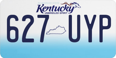 KY license plate 627UYP