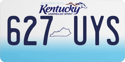 KY license plate 627UYS