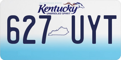 KY license plate 627UYT