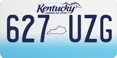 KY license plate 627UZG
