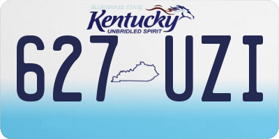 KY license plate 627UZI