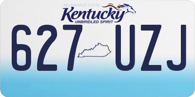 KY license plate 627UZJ