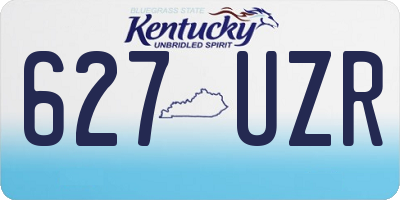 KY license plate 627UZR
