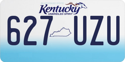 KY license plate 627UZU