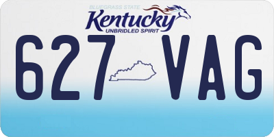 KY license plate 627VAG