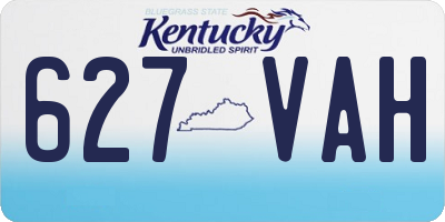 KY license plate 627VAH
