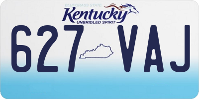 KY license plate 627VAJ