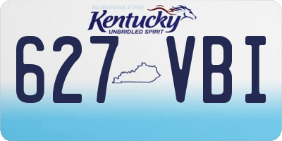 KY license plate 627VBI