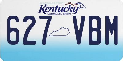 KY license plate 627VBM