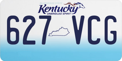 KY license plate 627VCG