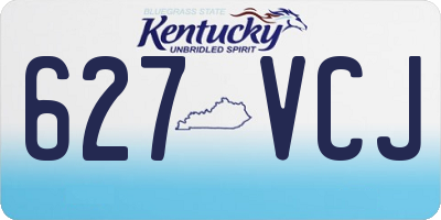 KY license plate 627VCJ