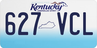 KY license plate 627VCL