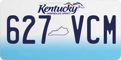 KY license plate 627VCM