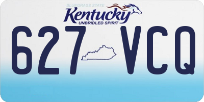 KY license plate 627VCQ
