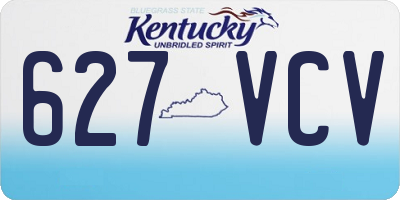 KY license plate 627VCV