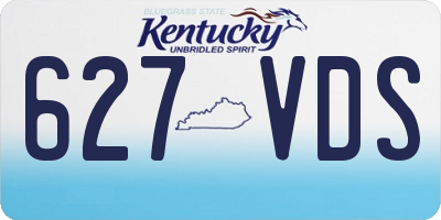 KY license plate 627VDS