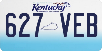KY license plate 627VEB