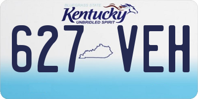 KY license plate 627VEH