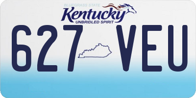 KY license plate 627VEU