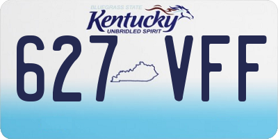 KY license plate 627VFF
