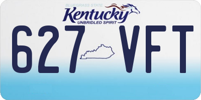 KY license plate 627VFT