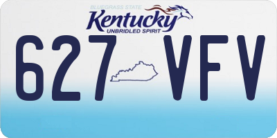 KY license plate 627VFV