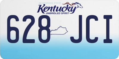 KY license plate 628JCI