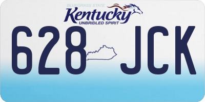 KY license plate 628JCK