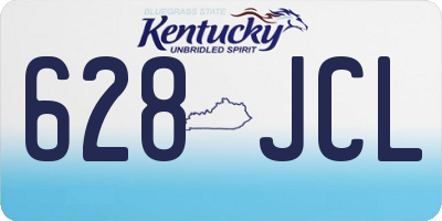 KY license plate 628JCL