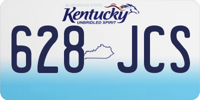 KY license plate 628JCS