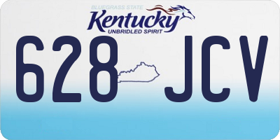 KY license plate 628JCV