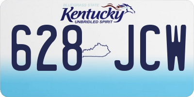 KY license plate 628JCW