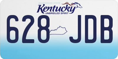 KY license plate 628JDB
