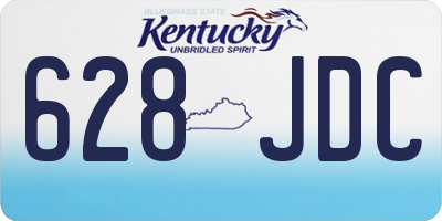 KY license plate 628JDC