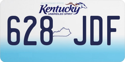 KY license plate 628JDF