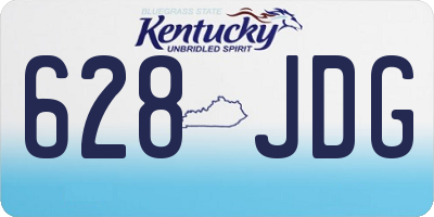 KY license plate 628JDG