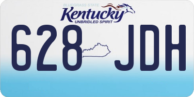 KY license plate 628JDH