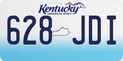 KY license plate 628JDI