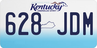 KY license plate 628JDM