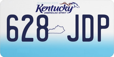 KY license plate 628JDP