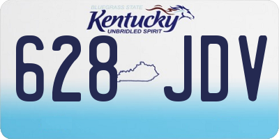KY license plate 628JDV
