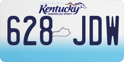 KY license plate 628JDW