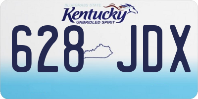 KY license plate 628JDX