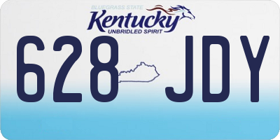 KY license plate 628JDY