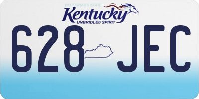 KY license plate 628JEC