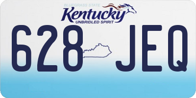 KY license plate 628JEQ