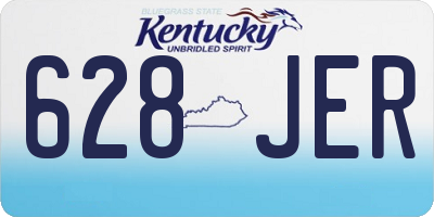 KY license plate 628JER