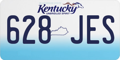 KY license plate 628JES