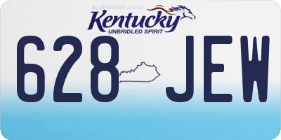 KY license plate 628JEW