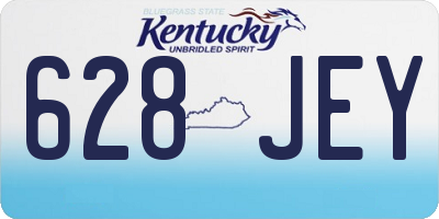KY license plate 628JEY